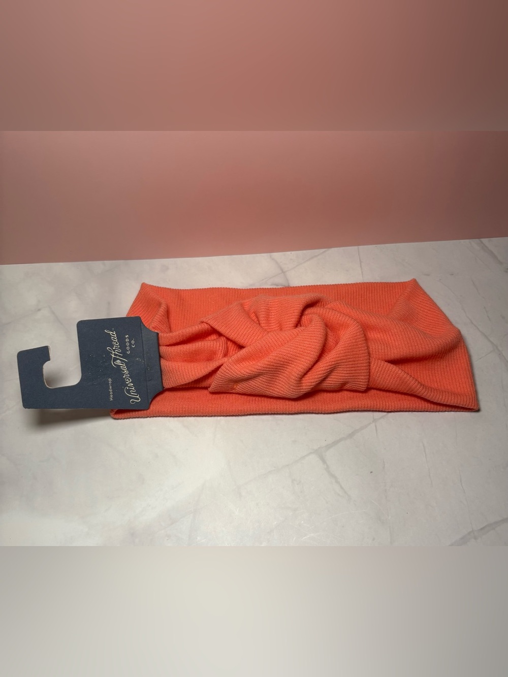 🧡 Universal Thread Coral Twist Knit Headband